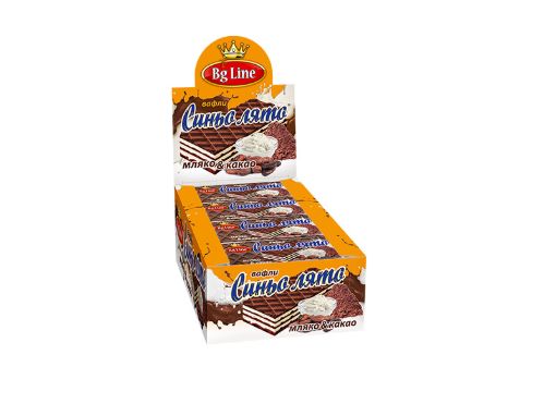 Вафла Хели Синьо лято с какао и мляко