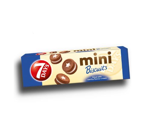 7 Days мини бисквити с ванилов крем