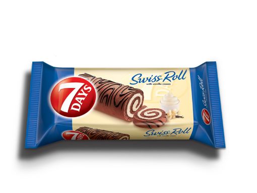 Swiss roll руло с декорация ванилия