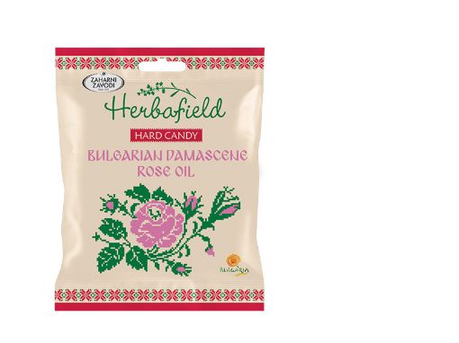 Твърди бонбони Herbafield с розово масло