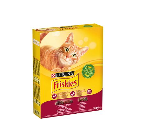 Friskies суха храна за котки месо и зеленчуци