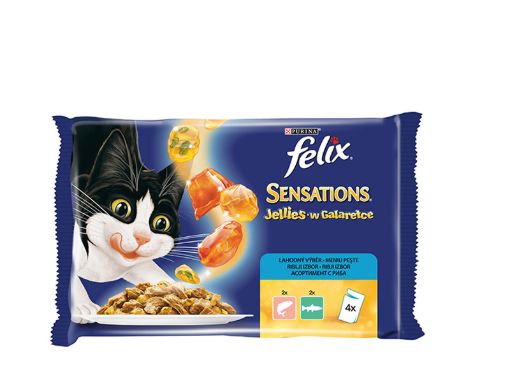Felix Junior пауч за котки риба грил в желе