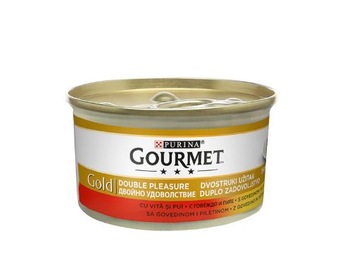 Gourmet Gold консерва за котки говеждо и пиле