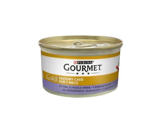 Gourmet Gold Консерва за котки пай с агне и зелен боб