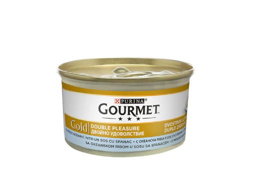 Gourmet Gold консерва за котки с риба и спанак