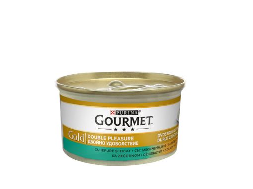 Gourmet Gold консерва за котки със заек и черен дроб